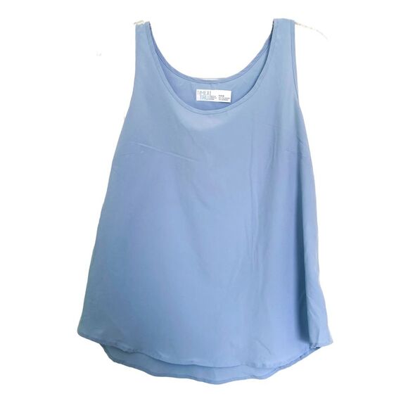 Time and Tru Light Blue Sleeveless Swing Tank Top Size Small - Picture 1 of 4